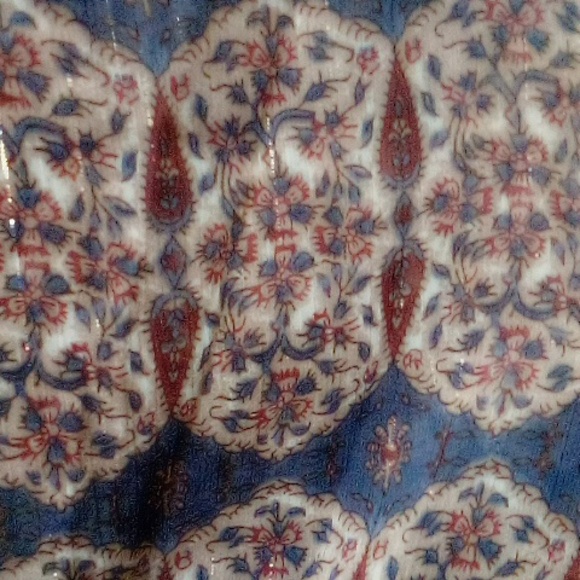 Dex Blue Wine Floral Ruffled Long Sleeve Dress - Picture 4 of 6